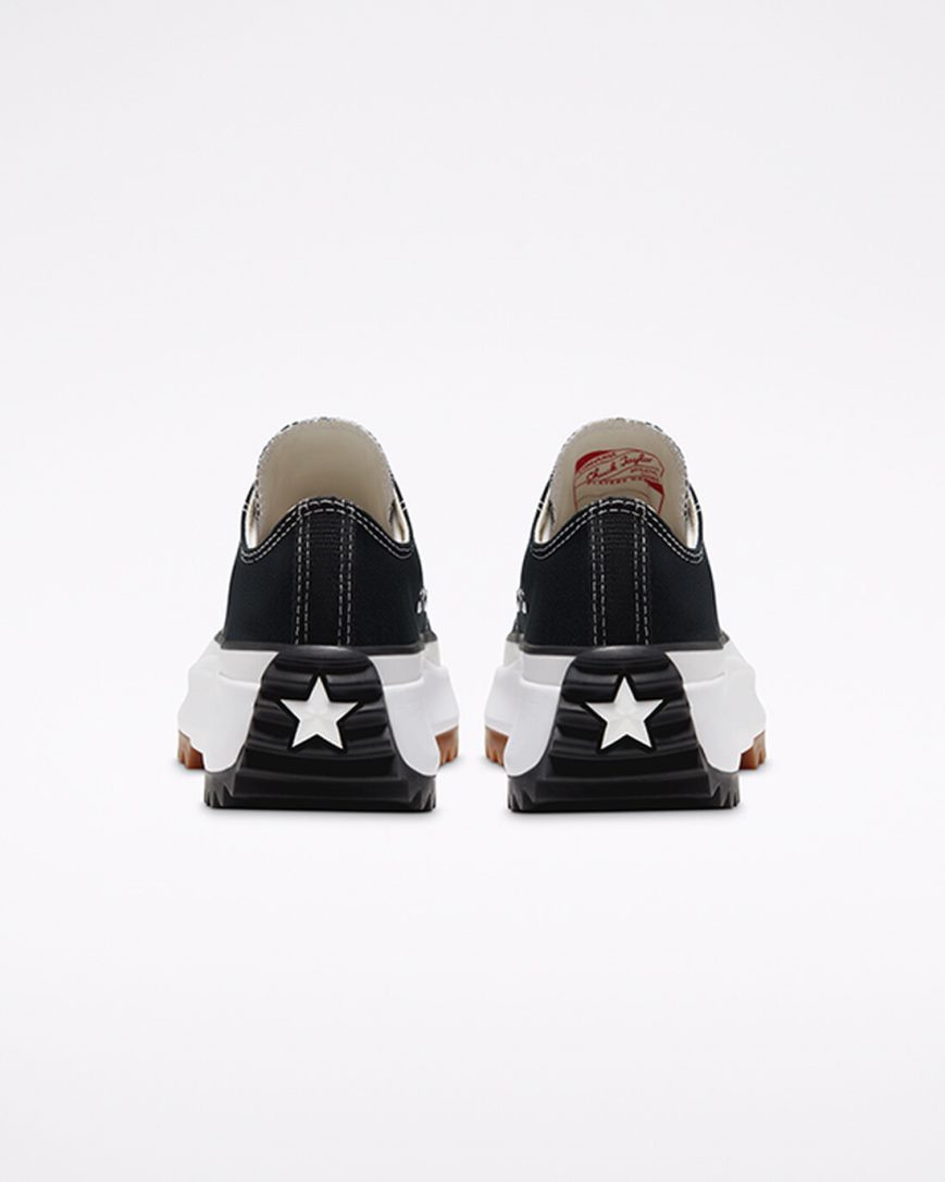 Women's Converse Run Star Hike Low Top Platform Shoes Black / White | AU 9601CD